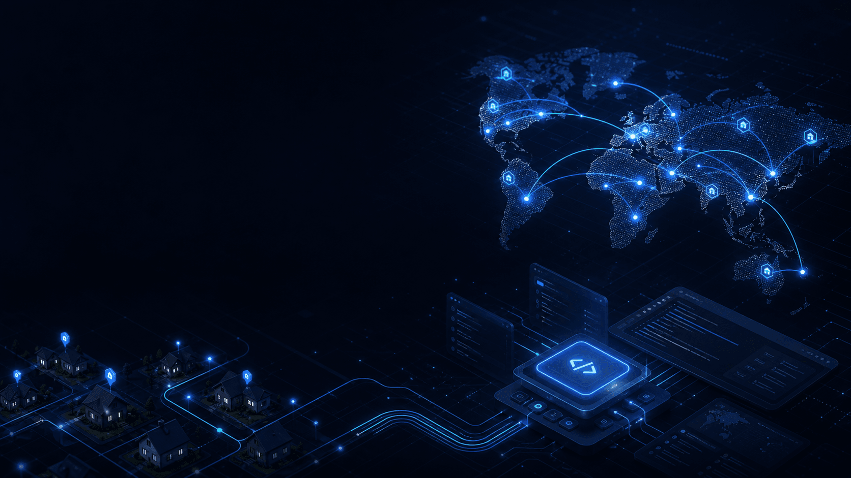 Residential proxy network visual